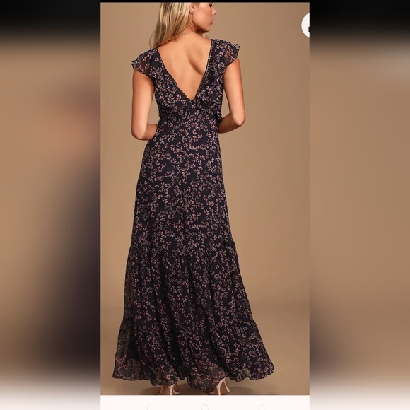 Lulus Floral Maxi Dress Size XS - Picture 2 of 10